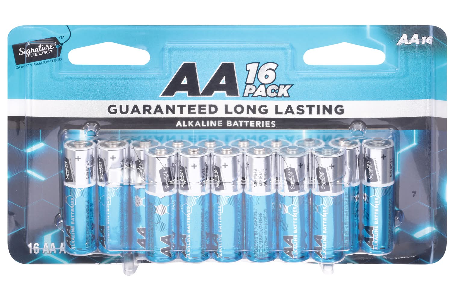 Signature Select Alkaline Batteries, AA (16 ct)