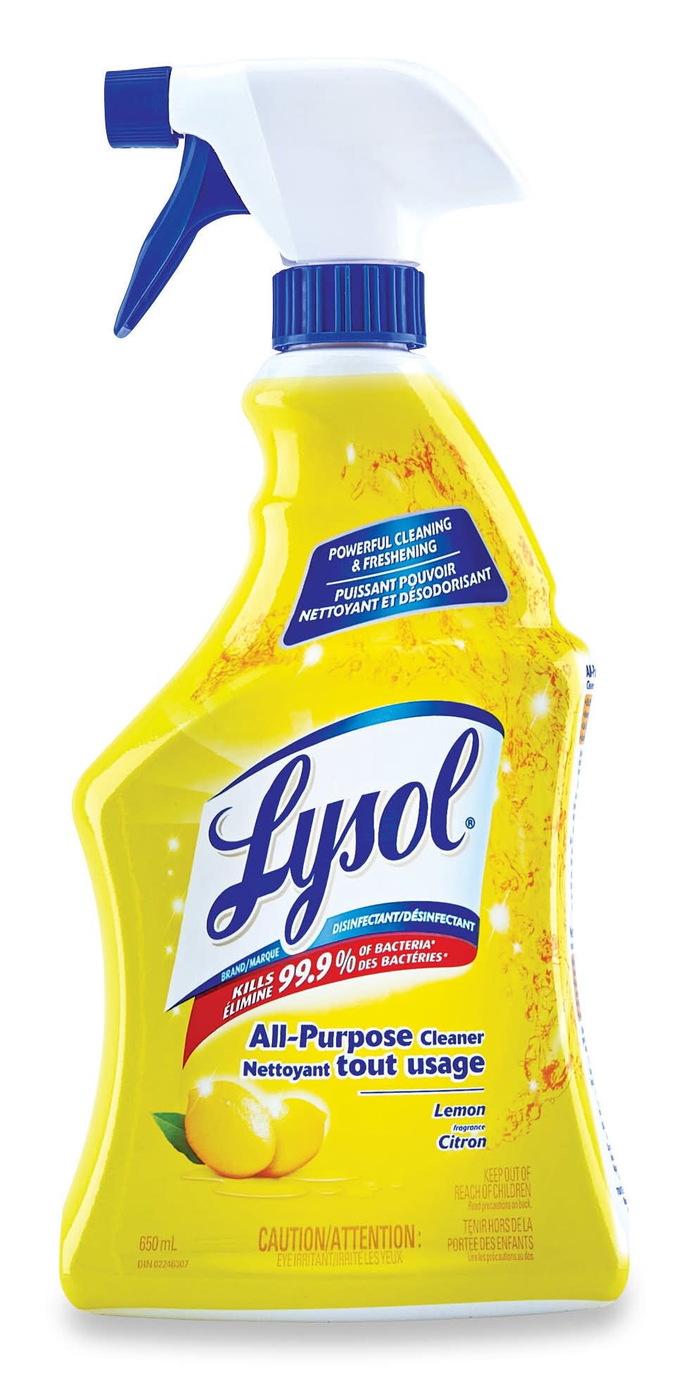 Lysol All Purpose Cleaner With Trigger, Lemon (650 ml)