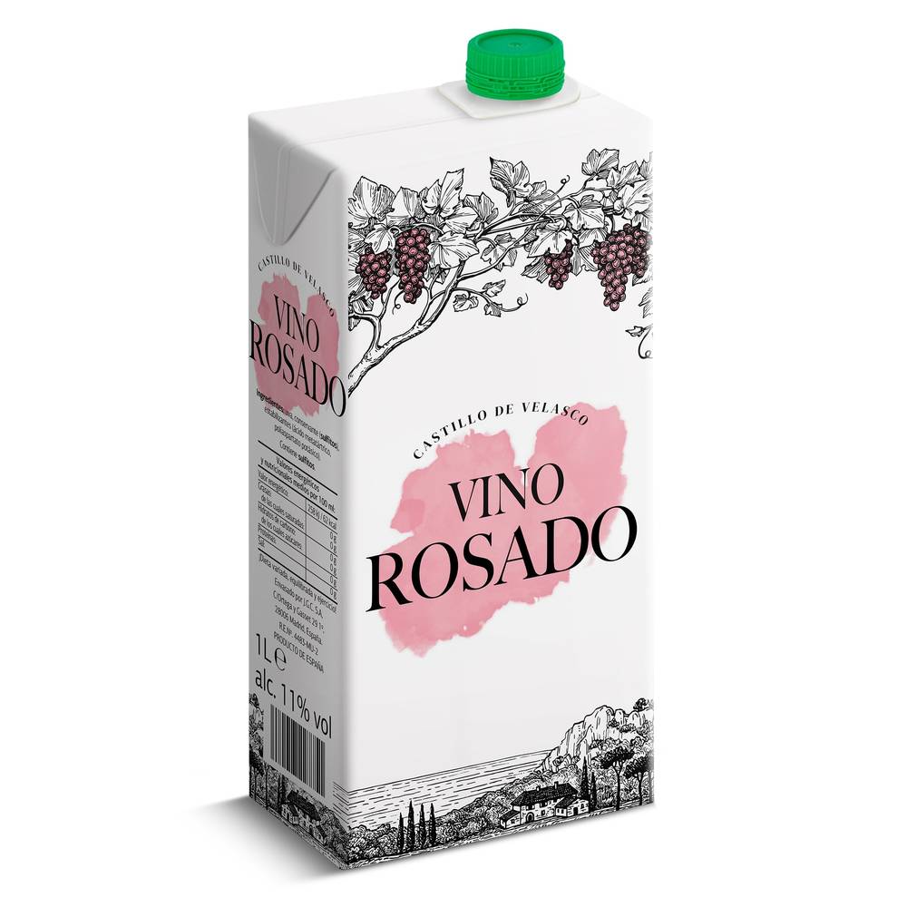 Vino Rosado Castillo De Velasco Brik 1 L