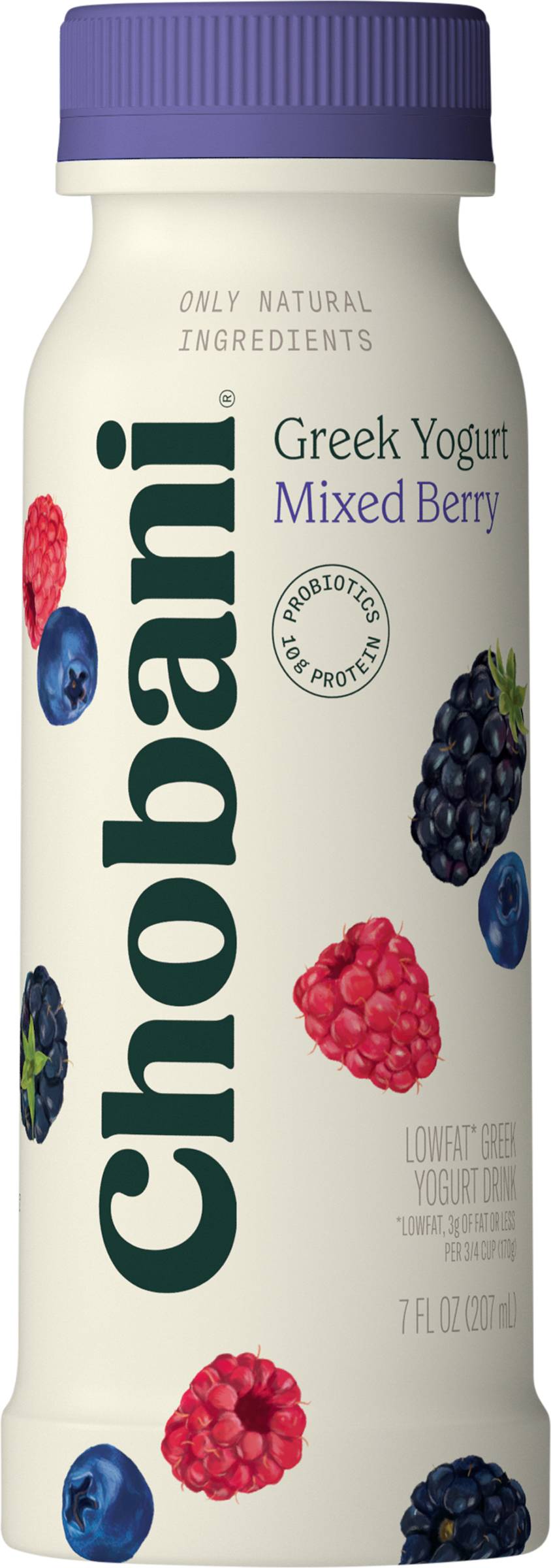 Chobani Low-Fat Greek Yogurt Drink (mixed berry)