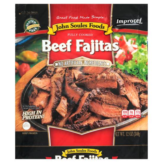 John Soules Foods Fully Cooked Beef Fajitas