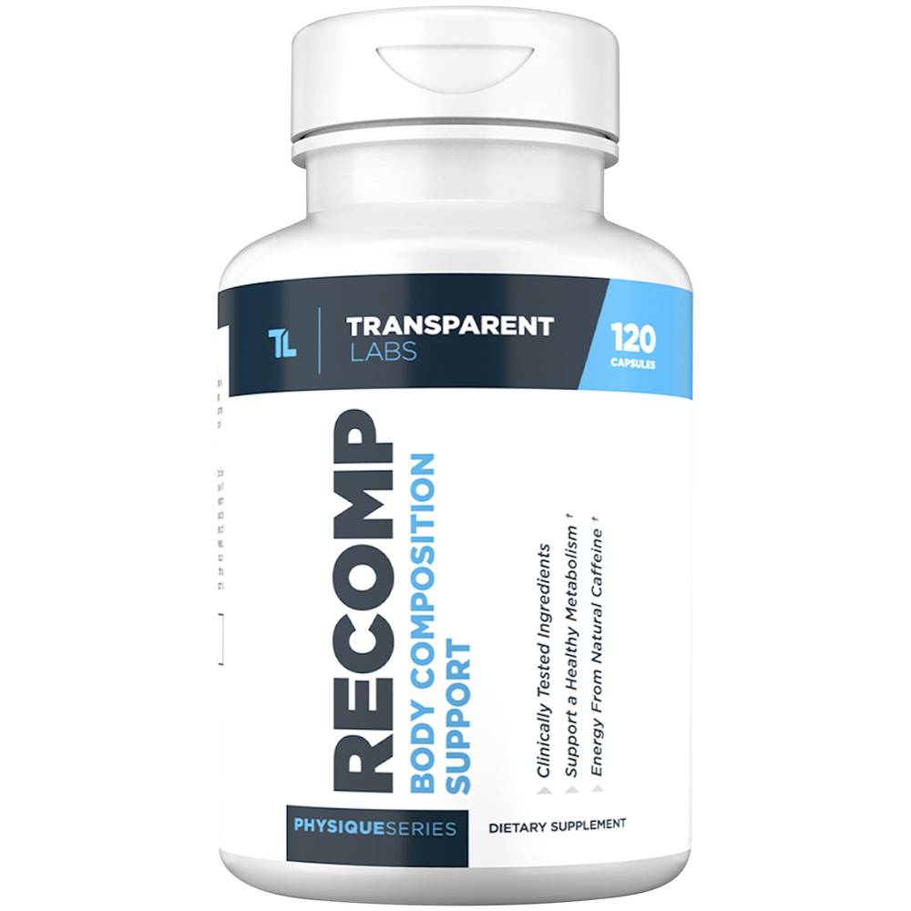 Transparent Labs Recomp Body Composition Support Capsules (120 ct)