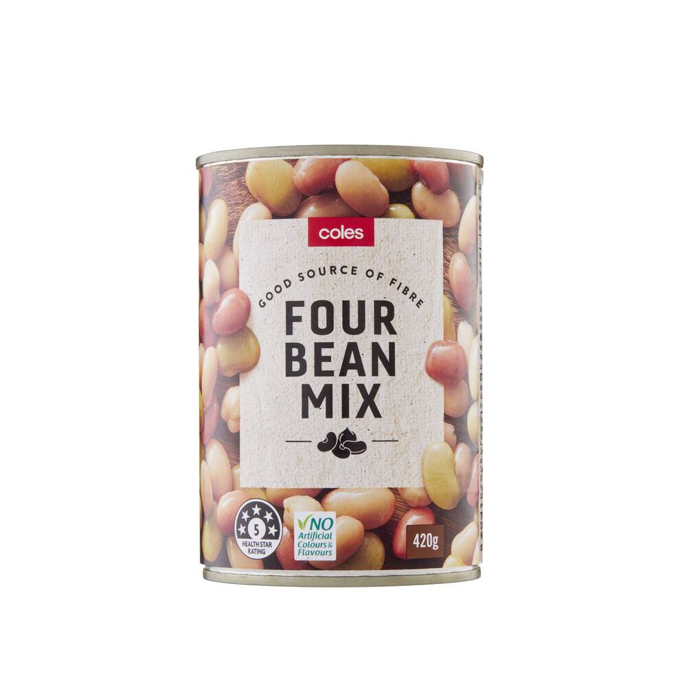 Coles Beans 4 Bean Mix 420g
