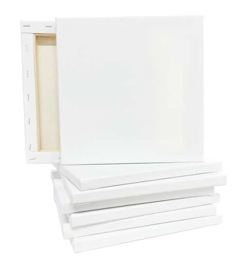 Artist's Loft Super Value Canvas, 10x10 in, White (8 ct)