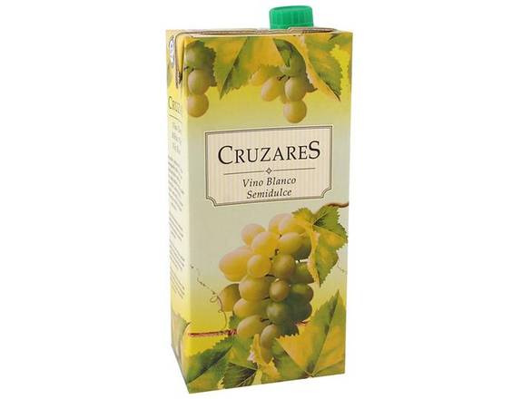 CRUZARES vino blanco semidulce (1 L)