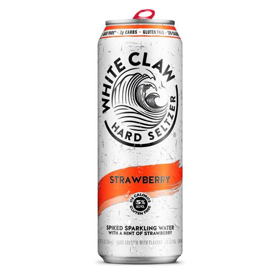 White Claw Hard Seltzer Strawberry (19.2oz can)
