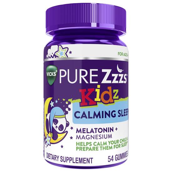 Vicks Pure Zzzs Kidz Calming Sleep Sleep Aid Gummies