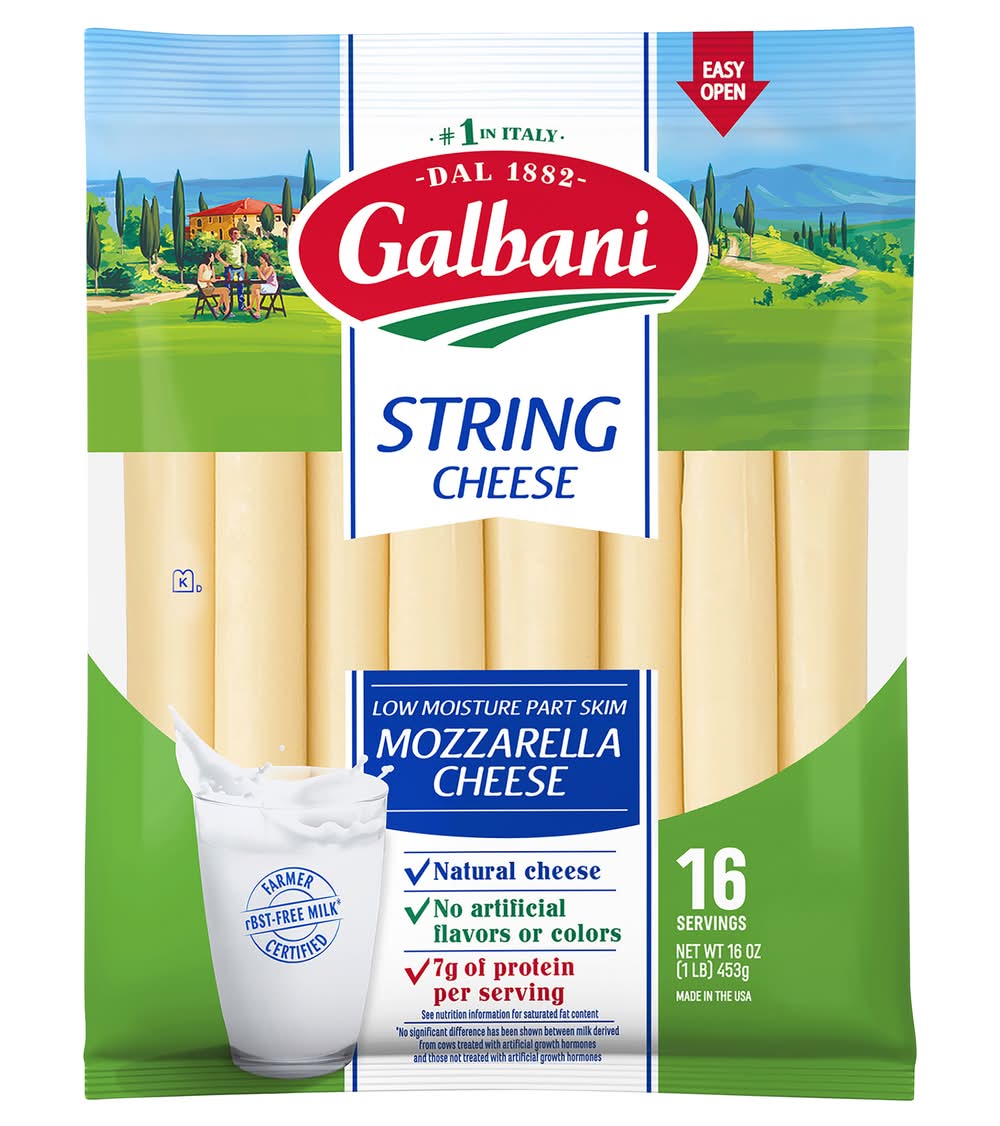 Galbani Part Skim Mozzarella String Cheese (16 oz)
