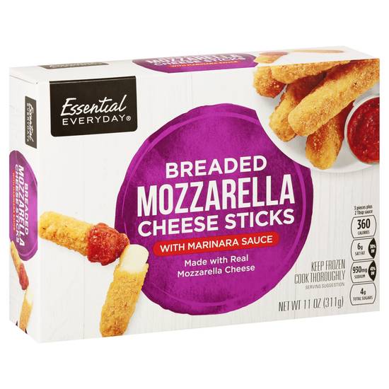 Essential Everyday Breaded Mozzarella Cheese Sticks (11 oz)