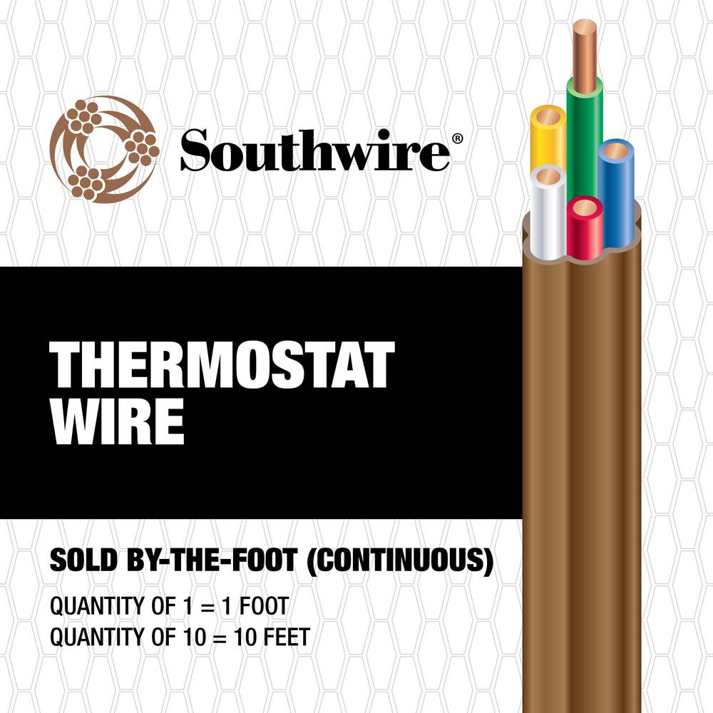 Southwire 18/5 Solid Thermostat Wire (By-the-foot) | 64169611