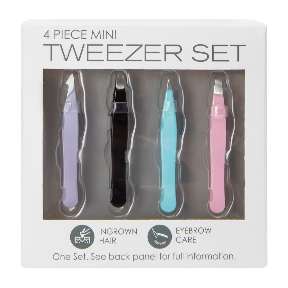 Mini Tweezers Set 4-Count