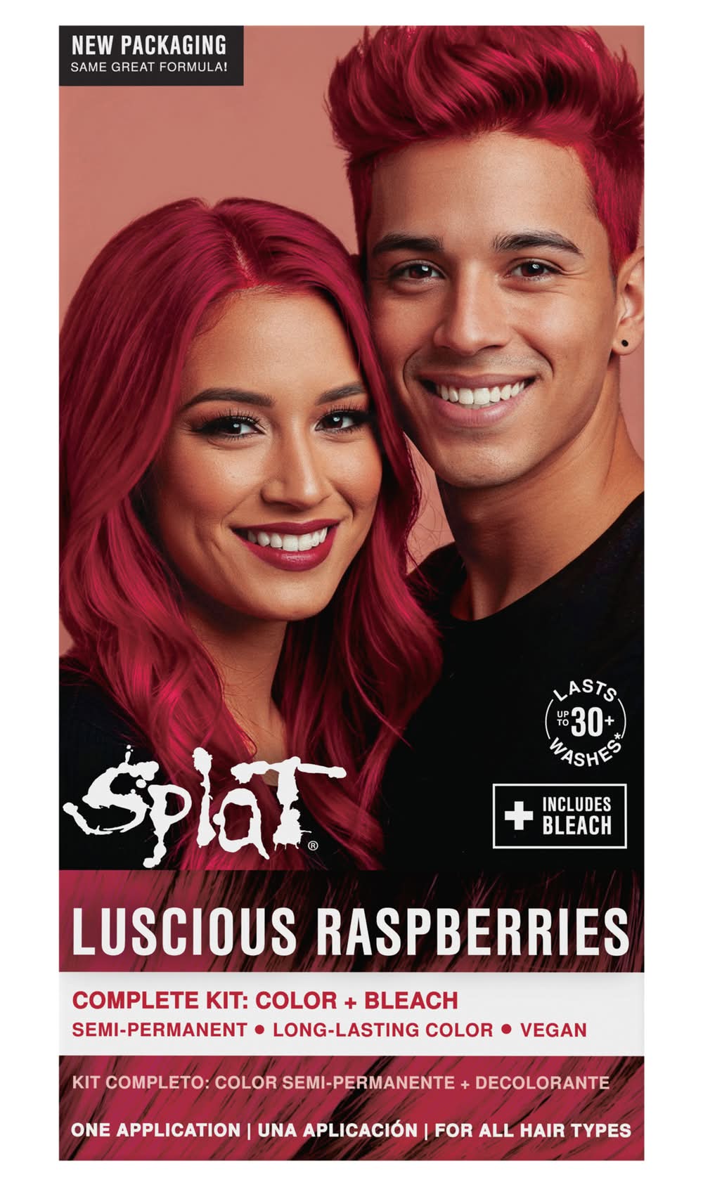 Splat Hair Color Kit, Luscious Raspberries (10.2 oz)