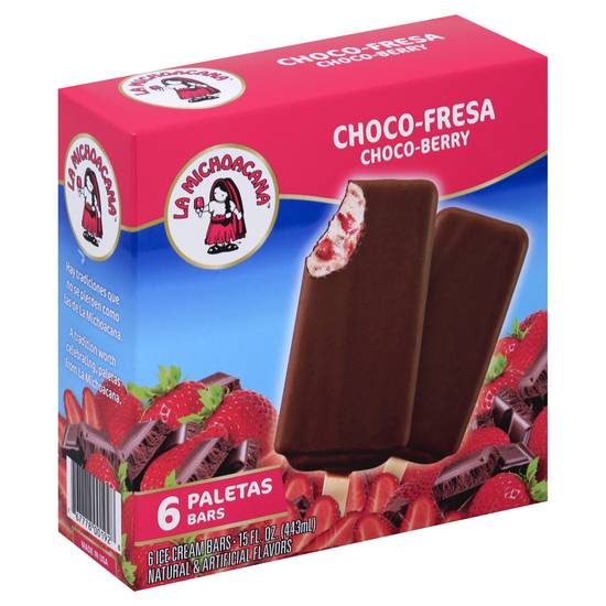 La Michoacana Choco-Berry Ice Cream Bars (6 bars)