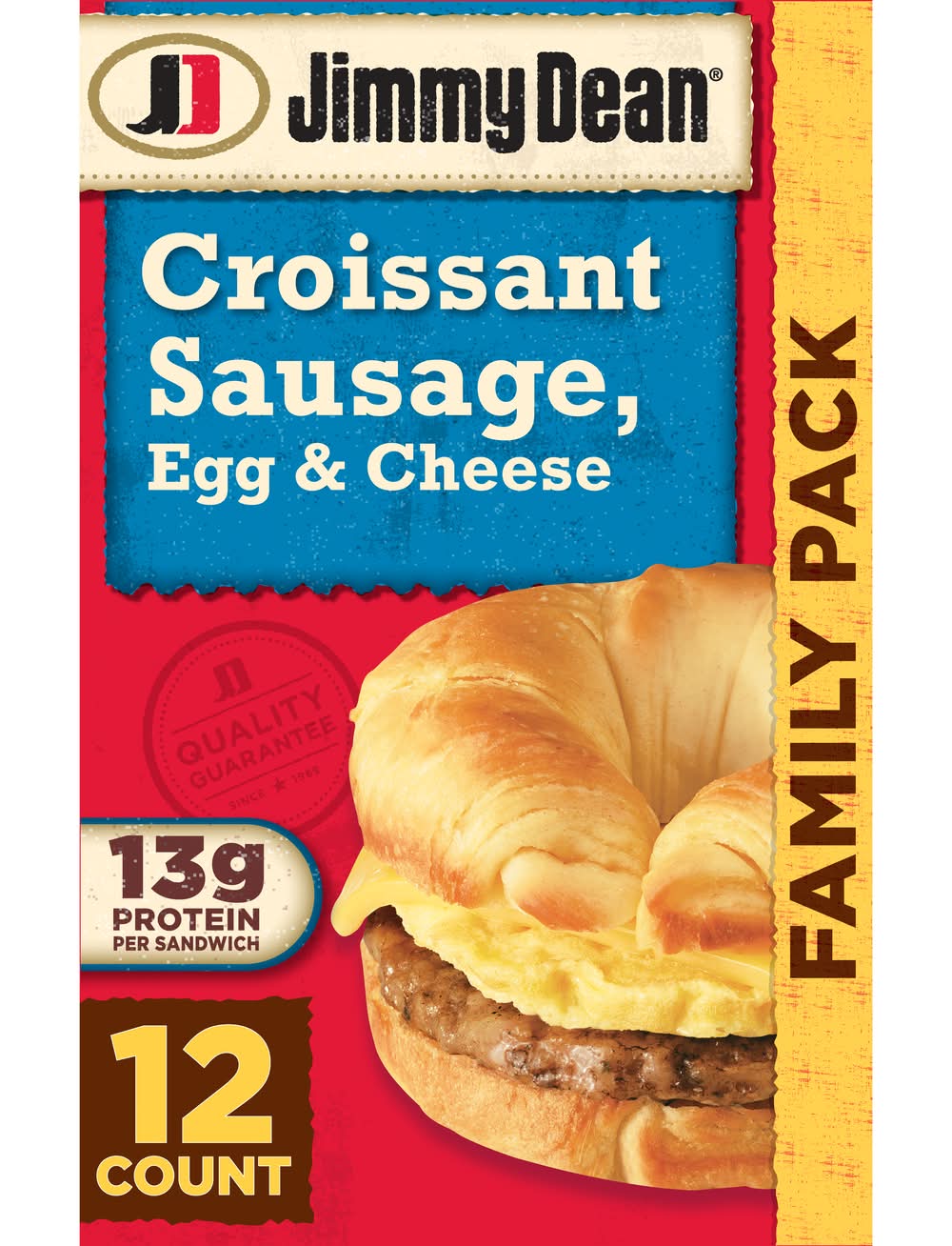 Jimmy Dean Croissant Sandwiches, Sausage, Egg & Cheese (54 oz, 12 ct)
