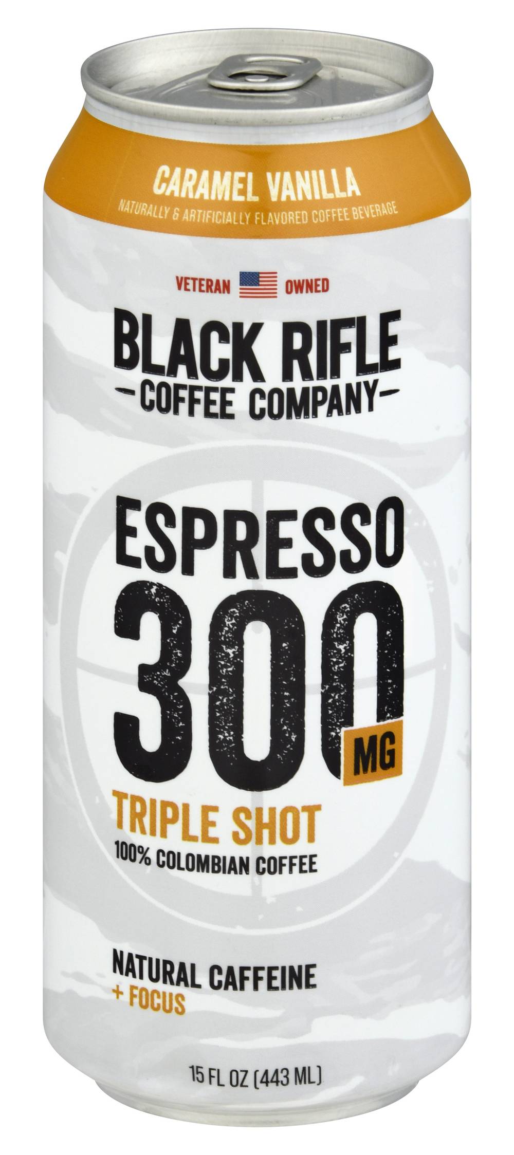 Black Rifle Coffee Company Espresso 300 mg Coffee, Caramel Vanilla (15 fl oz)