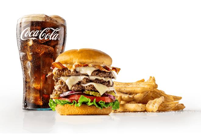 Triple Cheeseburger Combo