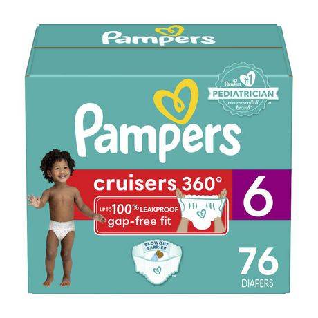 Pampers Cruisers 360 Diapers, 6 (76 ct)