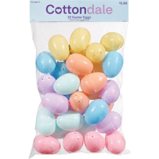 Cottondale Easter Eggs- Pastel, Assorted (30 ct)