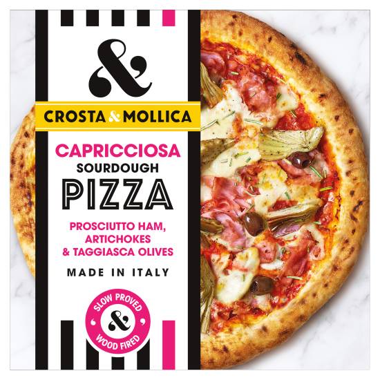 Crosta & Mollica Sourdough Pizza Prosciutto Ham, Artichokes & Taggiasca Olives