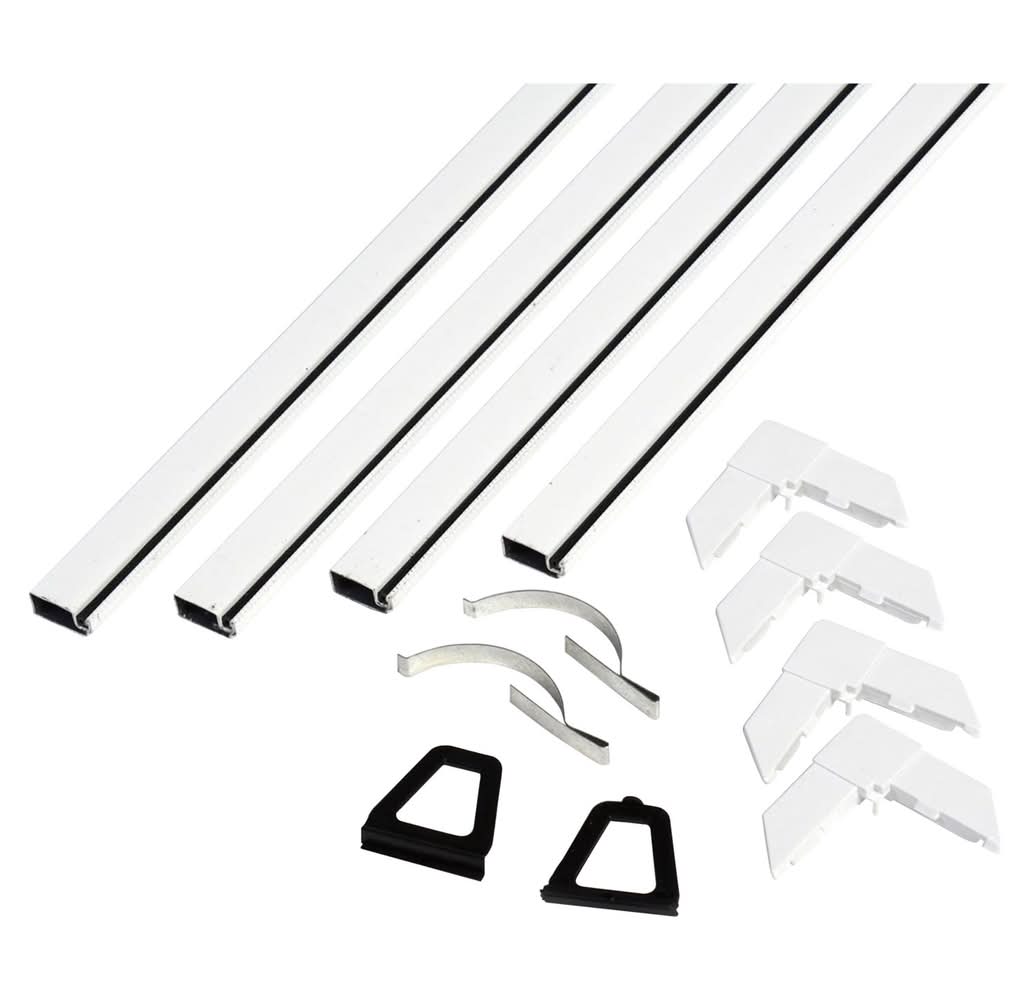 Phifer Wire Gloss White Aluminum 5/16 In. W X 60 In. L Screen Frame Kit 1 Pk