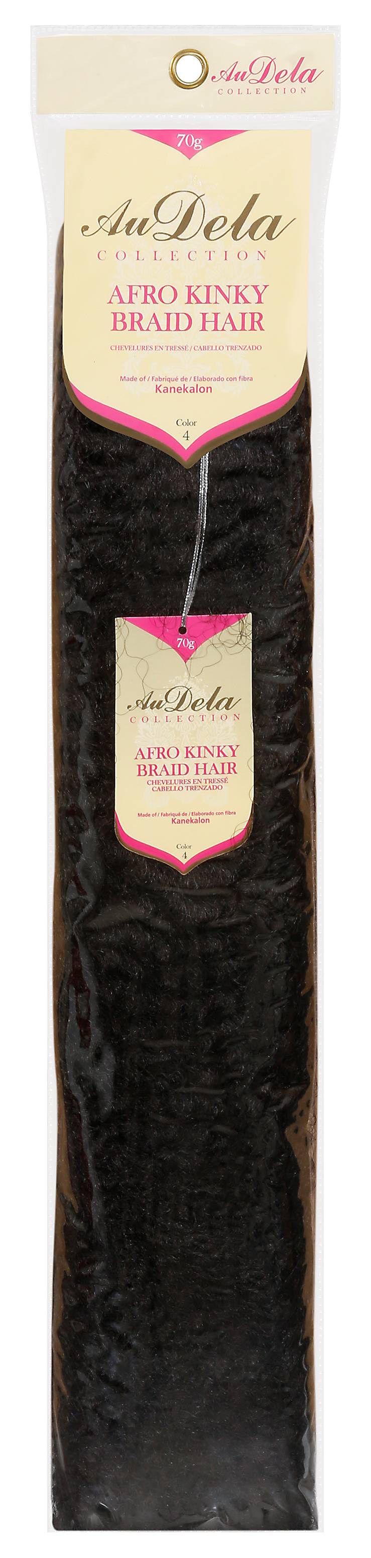 Au Dela Collection Color Afro Kinky Braid Hair (70 g)