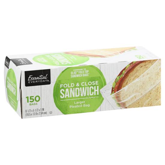 Essential Everyday Fold & Close Sandwich Bags