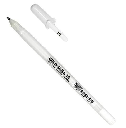 Sakura Gelly Roll Classic 10 Bold Point Gel Pen, White