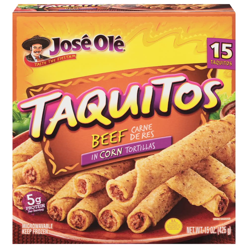 Jose Ole Taquitos, Beef (15 oz)