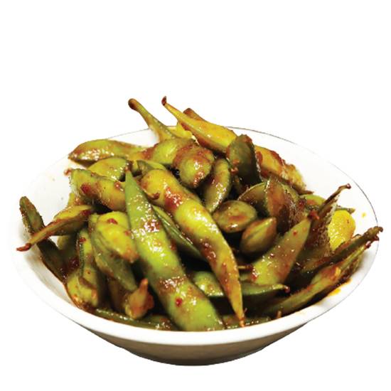 Spicy Garlic Edamame