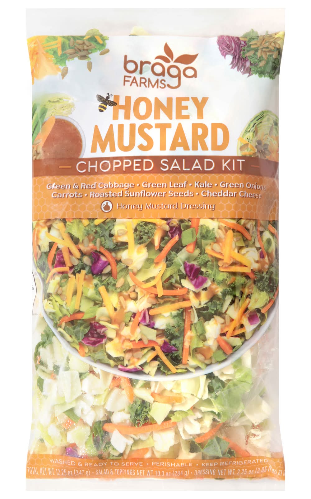 Braga Farms Chopped Salad Kit, Honey Mustard (12.25 oz)