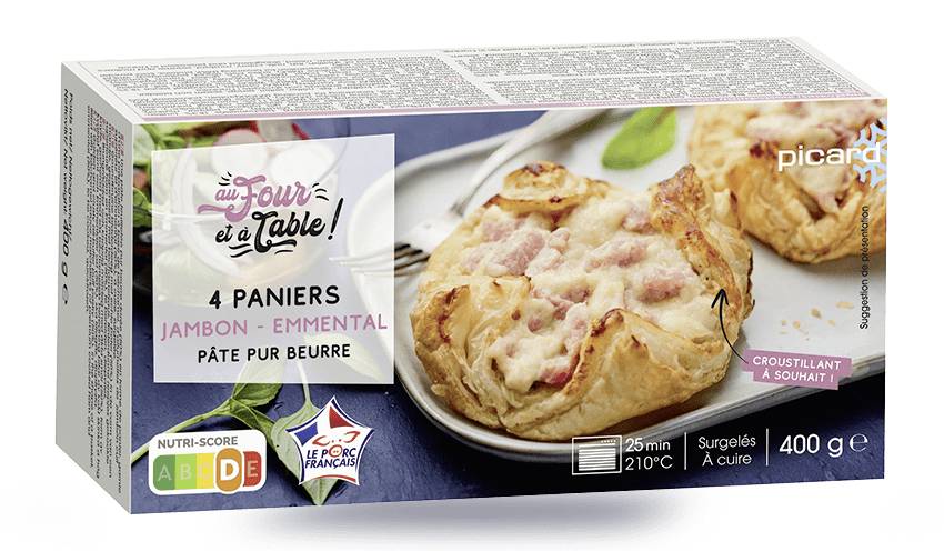 4 paniers jambon-emmental