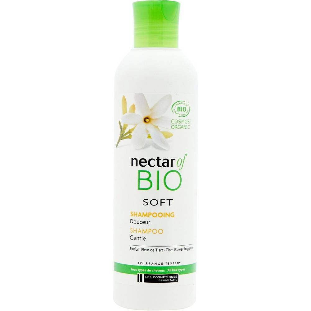 Nectar Of Bio - Shampoing douceur au parfum fleur de tiaré (250 ml)
