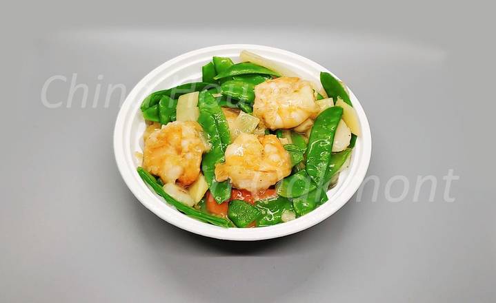 S5.Jumbo Shrimp w.Snow Pea-雪豆虾