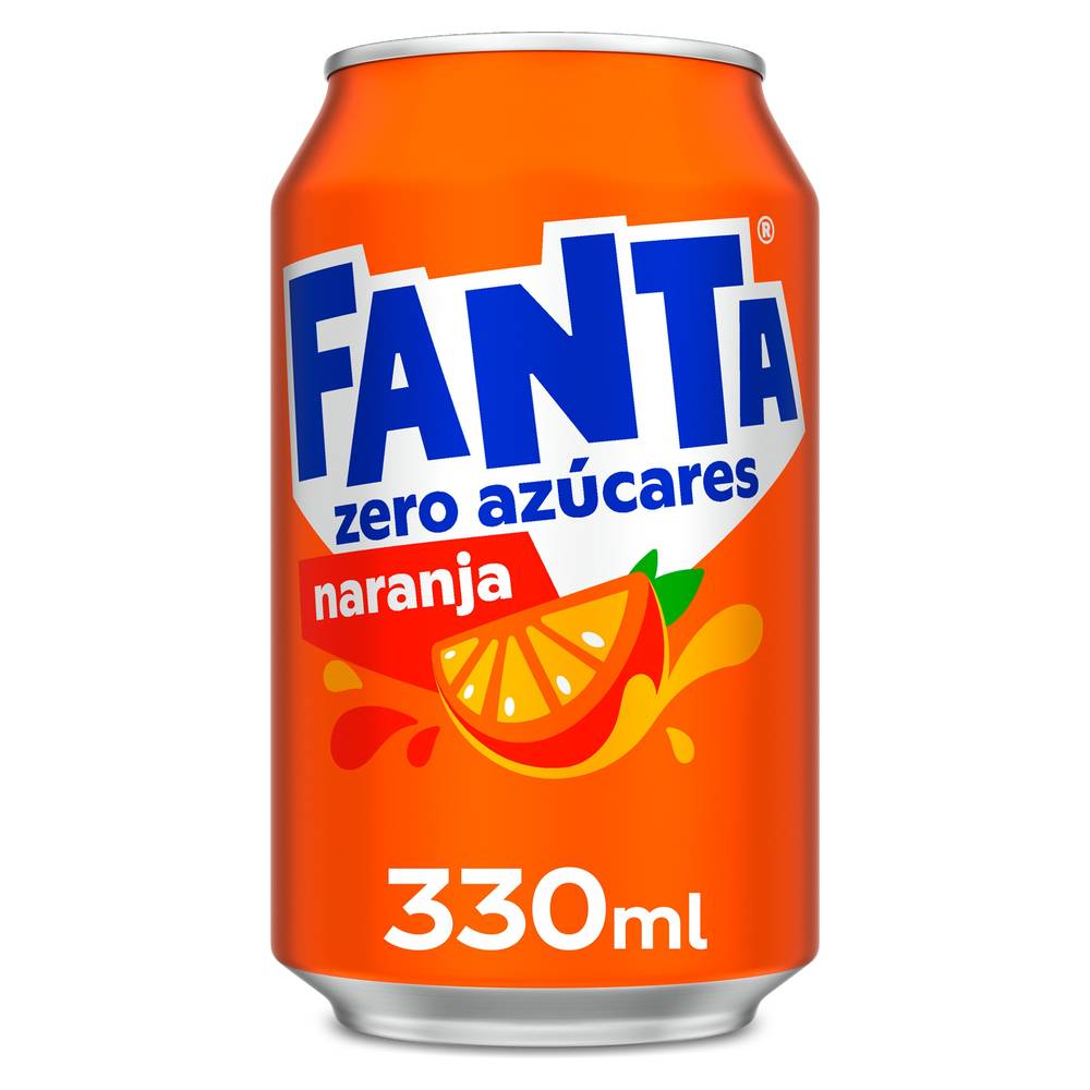 Refresco De Naranja Zero Azúcares Fanta Lata 33 Cl