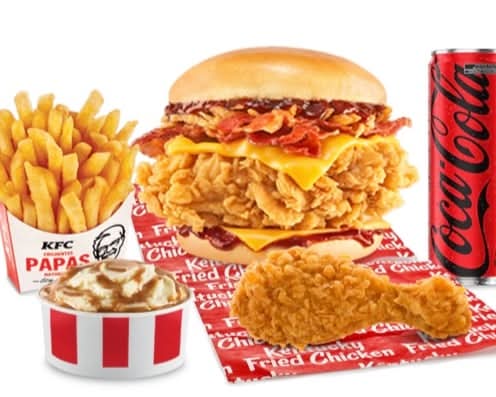 MegaCombo BBQ Bacon Burger + Pieza