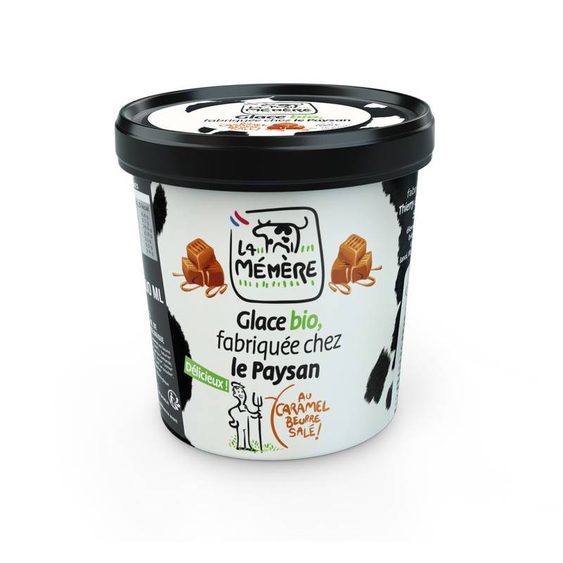 La Mémère - Glace au caramel beurre salé bio (400g)