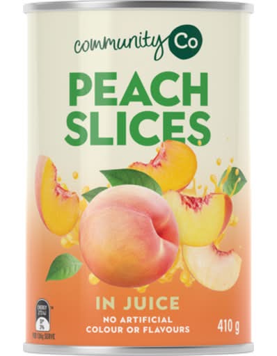 Community Co Peach Slices in Juice (410g)
