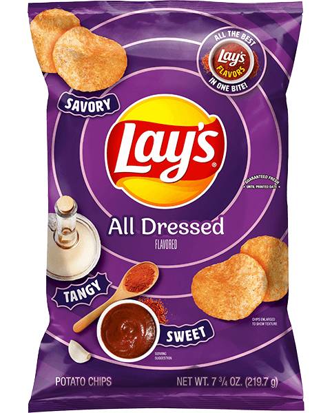 Lay's All Dressed Potato Chips 7.75oz