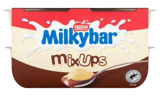 Milkybar Mixups White & Milk Chocolate Dessert (4 pack)