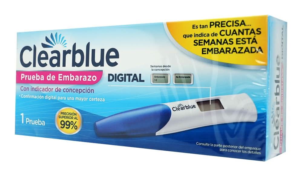 Clearblue  · Prueba de embarazo digital con indicador de concepción