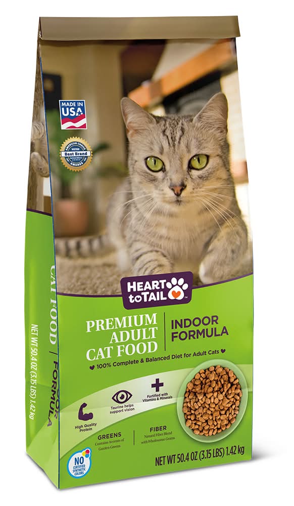 Heart to Tail Indoor Formula Dry Cat Food, Adult (50.4 oz)