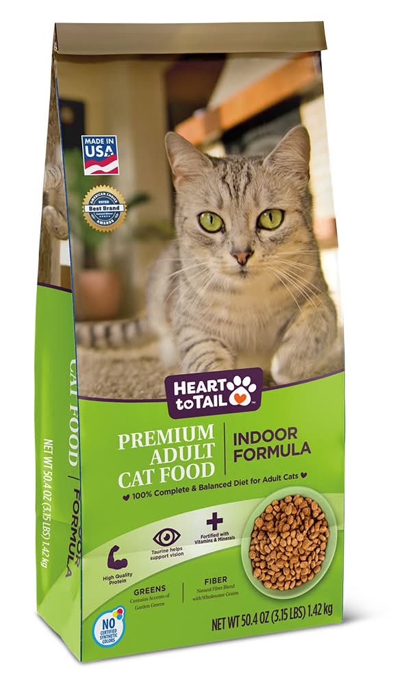 Heart to Tail Indoor Formula Dry Cat Food, Adult (50.4 oz)