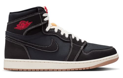 Jordan Mens AJ 1 Retro High OG FC - Shoes Black/University Red/Sail Size 08.0