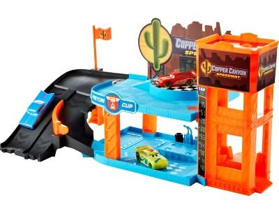 Mattel Disney & Pixar Cars Glow Racers Copper Canyon Playset 4+ Ages, Assorted