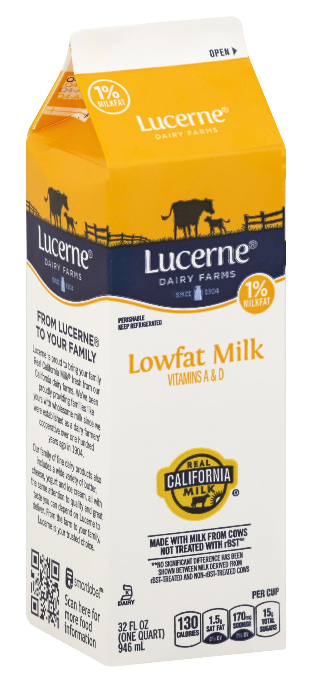 Lucerne 1% Lowfat Milk (32 fl oz)