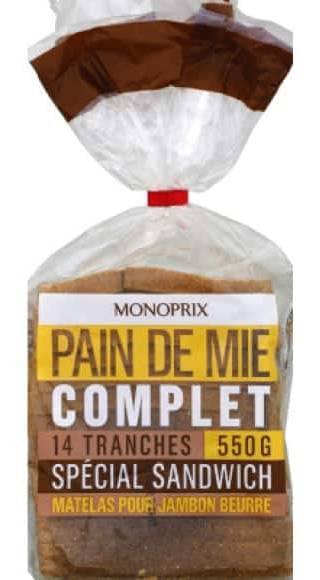 Monoprix - Pain de mie complet (14)