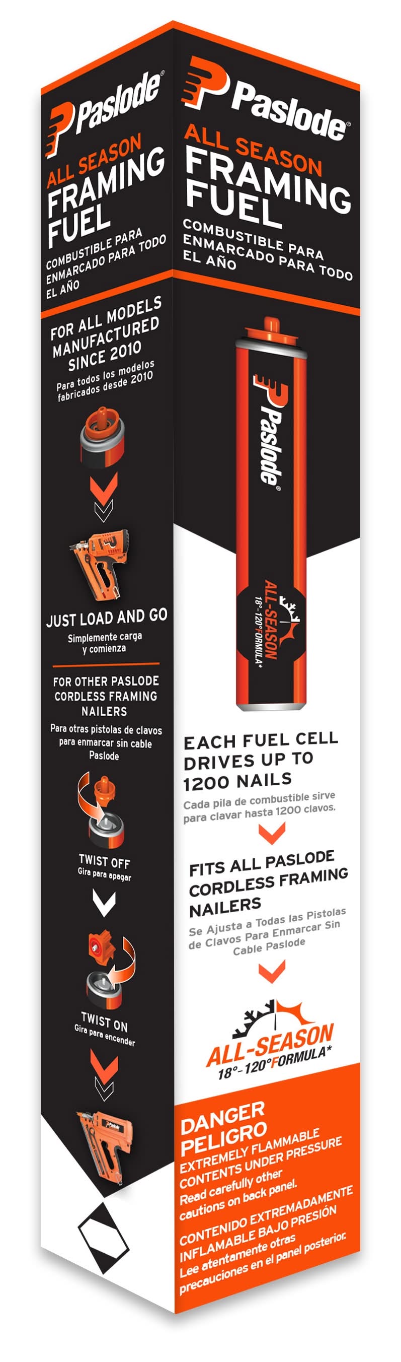 Paslode Cordless Framing Fuel 1.32 -fl oz Ethanol Free Pre-blended 2-cycle fuel