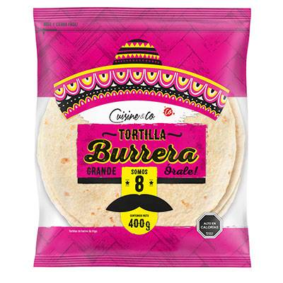 Cuisine & co tortilla burrera (bolsa 8 u)