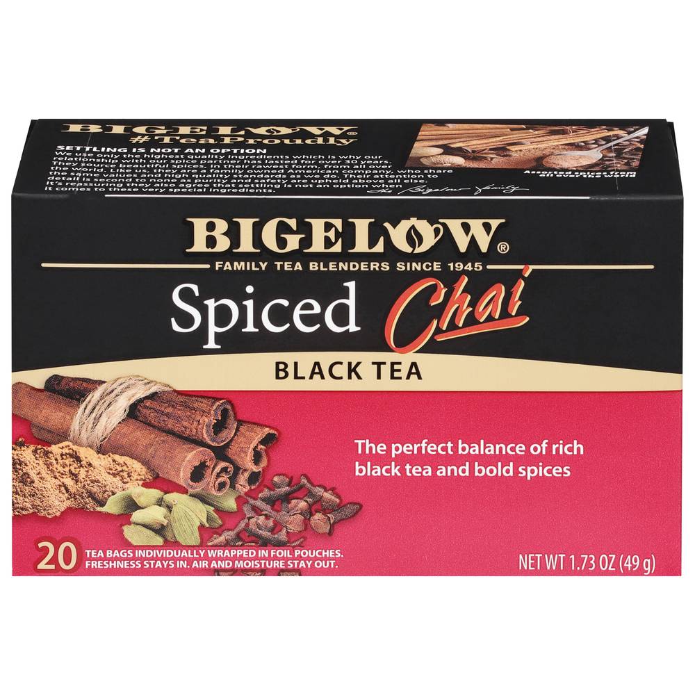 Bigelow Spiced Chai Black Tea (1.73 oz, 20 ct)