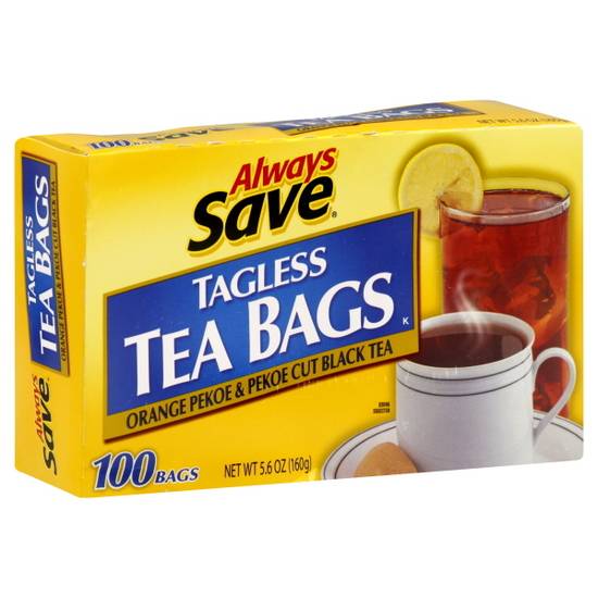 Always Save Tea Bags (100 ct, 5.6 oz)